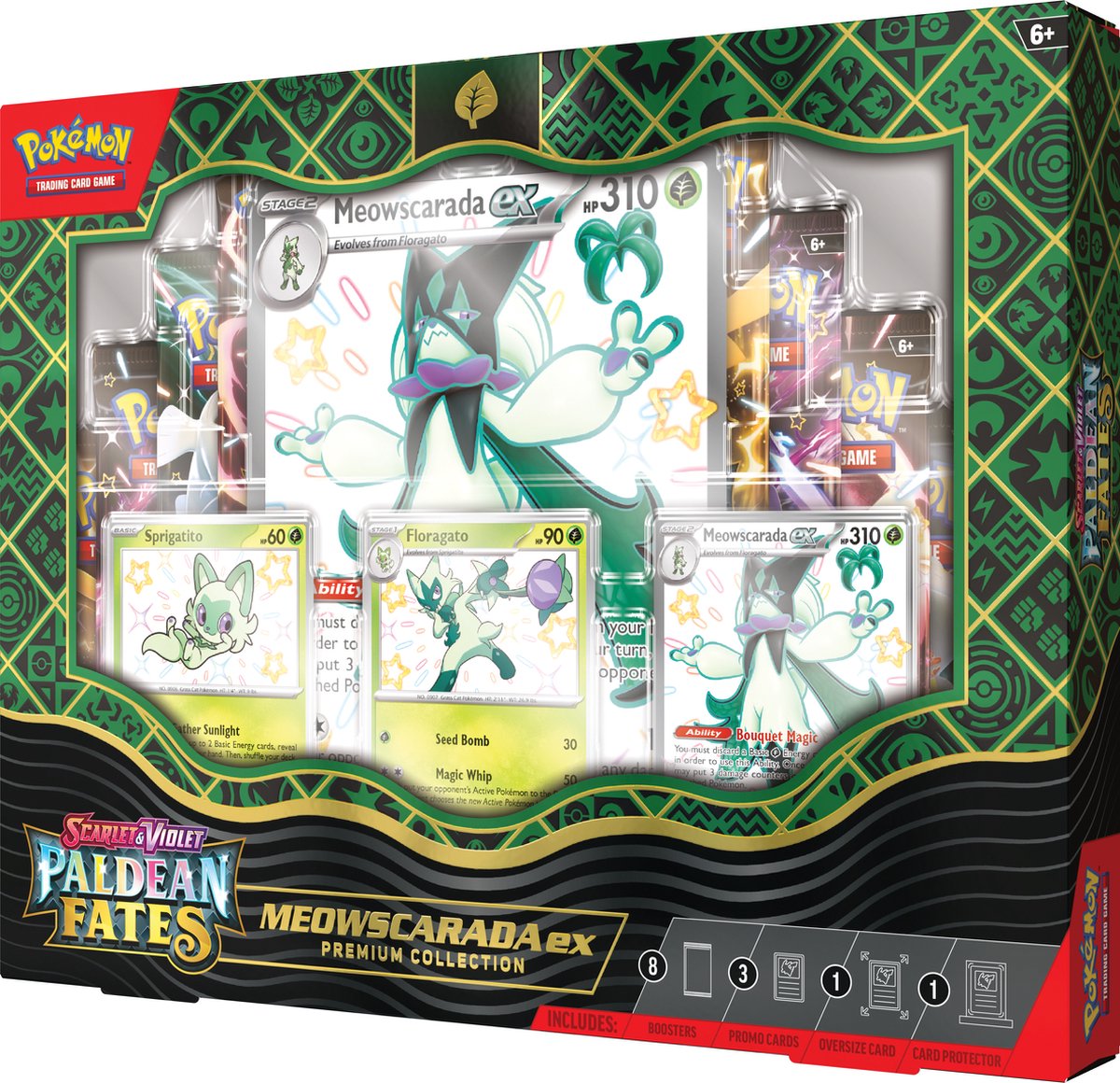Paldean Fates Meowscarada EX Premium Collection
