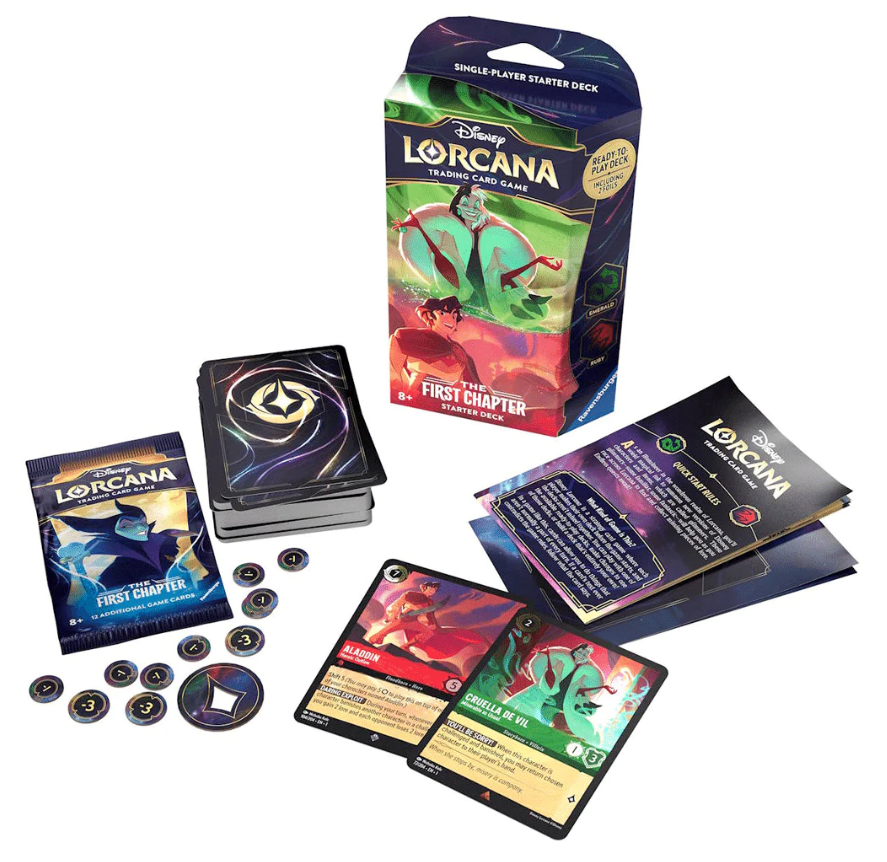 DISNEY LORCANA THE FIRST CHAPTER TCG STARTER DECK - CRUELLA & ALADDIN
