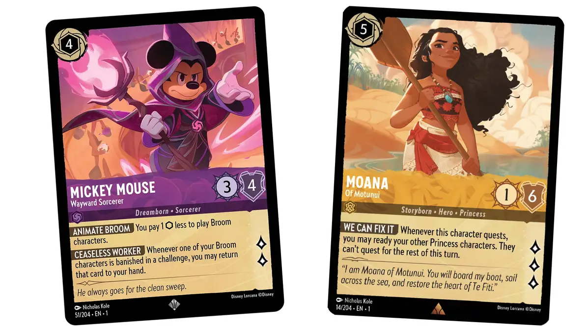 DISNEY LORCANA THE FIRST CHAPTER TCG STARTER DECK - MOANA & MICKEY