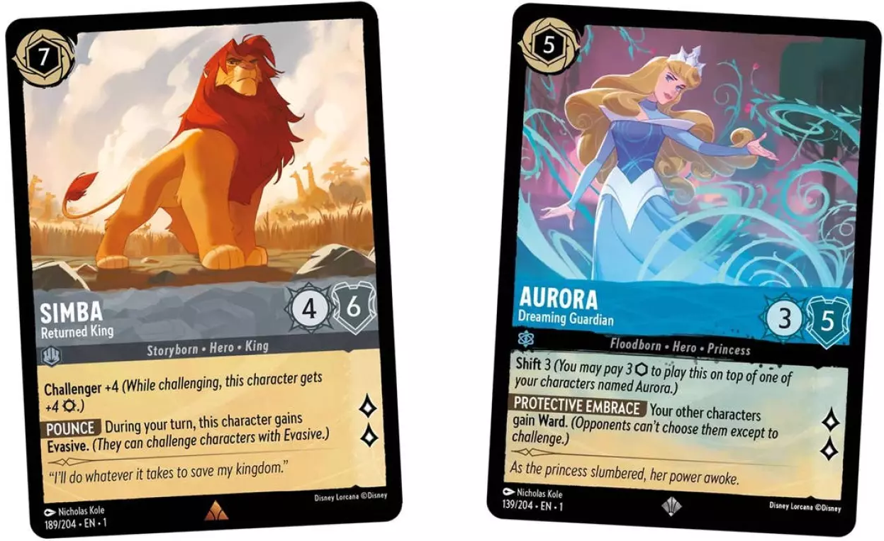 DISNEY LORCANA THE FIRST CHAPTER TCG STARTER DECK - AURORA & SIMBA