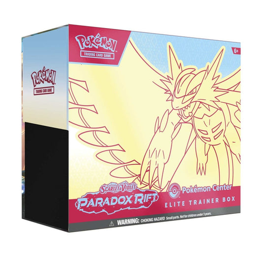 Pokemon Paradox Rift Elite Trainer Box Roaring Moon Pokemon Center Edition